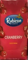 İçindeki şeker miktarı Cranberry juice
