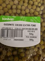 Jumlah gula yang masuk guisante cocido extra fino