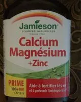 Cantidad de azúcar en Calcium Magnesium + Zinc