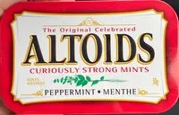 Sucre et nutriments contenus dans Altoids