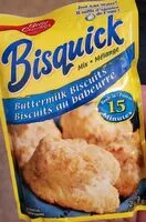Quantité de sucre dans Bisquick buttermilk biscuits