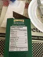 Количество сахара в Galettes beurre d’arachide