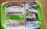 चीनी की मात्रा Sardines (a L'huile Et Tabasco)