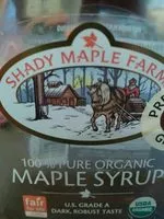 Sugar and nutrients in Shady maple syrup