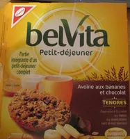 含糖量 Bel vita petit-déjeuner avoine aux bananes et chocolat