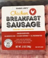 Suhkru kogus sees Chicken sausage