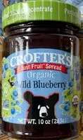 İçindeki şeker miktarı Just fruit spread organic wild blueberry
