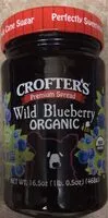 İçindeki şeker miktarı Crofters Wild blueberry Organic Spread