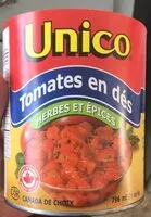 İçindeki şeker miktarı Unico Diced Tomatoes with Herbs & Spices