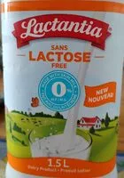 入っている砂糖の量 Lait sans lactose 0%