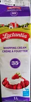 入っている砂糖の量 Lactantia Whipping Cream 35% M. F.