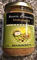 Zuckermenge drin Beurre d'amandes biologique