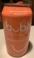 Sucre et nutriments contenus dans Bubly