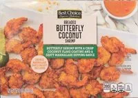 चीनी की मात्रा Breaded Butterfly Coconut Shrimp