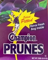 Cantidad de azúcar en Prunes