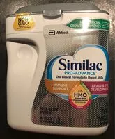 入っている砂糖の量 PRO-AVANCE Infant Formula