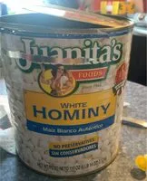 Количество сахара в White hominy