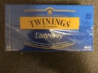 Quantité de sucre dans Twinings Lady Grey