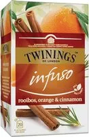 Quantité de sucre dans Infuso infusión de roiboos, naranja y canela