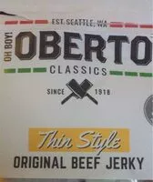 Quantité de sucre dans Thin style original beef jerky