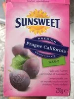 चीनी की मात्रा Prugne california