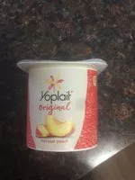 Cantidad de azúcar en Original harvest peach low fat yogurt