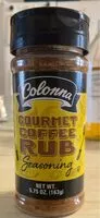 Suhkru kogus sees Gourmet coffee Rub seasoning