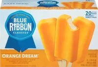 Jumlah gula yang masuk Blue ribbon classics orange dream bar