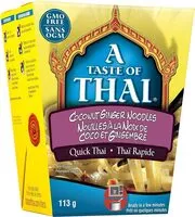 Jumlah gula yang masuk A taste of thai, coconut ginger noodles