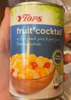 चीनी की मात्रा Fruit cocktail in a blend of peach juice & pear