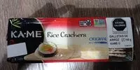 Suhkru kogus sees Original rice crackers