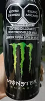 Quantité de sucre dans Bebida energética Monster