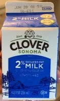 入っている砂糖の量 Clover sonoma 2% reduced fat milk
