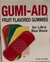 中的糖分和营养成分 Gumi aid