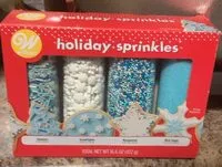 Jumlah gula yang masuk Wilton holiday sprinkles