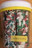 Jumlah gula yang masuk Holiday Mix Sprinkle Toppers