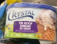 Zuckermenge drin Crystal icrram tin roof sundae