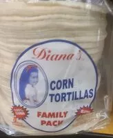 入っている砂糖の量 Corn Tortillas