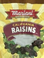 चीनी की मात्रा California Raisins