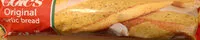 Suhkru kogus sees Original frozen garlic bread