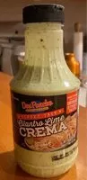 入っている砂糖の量 Cilantro lime crema