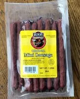 入っている砂糖の量 Original mini sausage