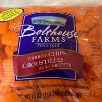 中的糖分和营养成分 Bolthouse chips