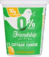 Zuckermenge drin 0% Milkfat Fat Free Small Curd Cottage Cheese
