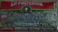 Suhkru kogus sees La Preferida Green Split Peas