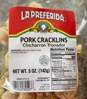 Suhkru kogus sees Pork Cracklings