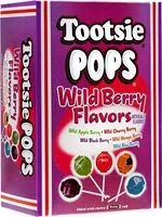 Cantidad de azúcar en Tootsie popsassortedwild berry flavorswith chocolatey