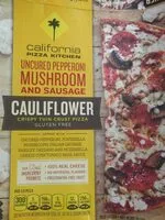 糖質や栄養素が California pizza kitchen