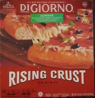 Amount of sugar in Rising Crust Supreme Pizza