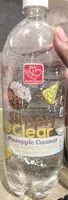 चीनी की मात्रा Simply Clear Pineapple Coconut Sparkling Water